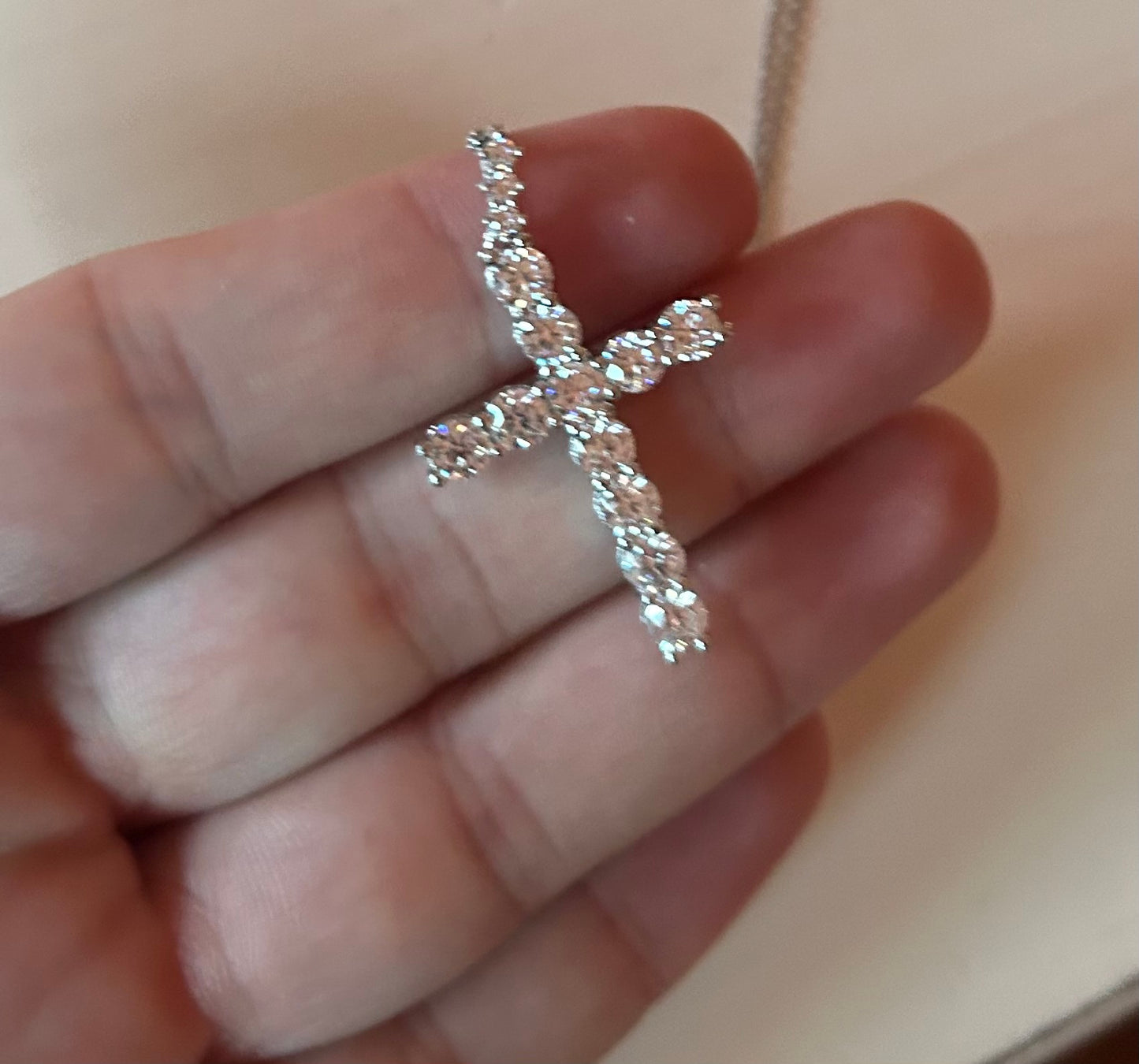 Collana Croce Grande , 2.4 carati