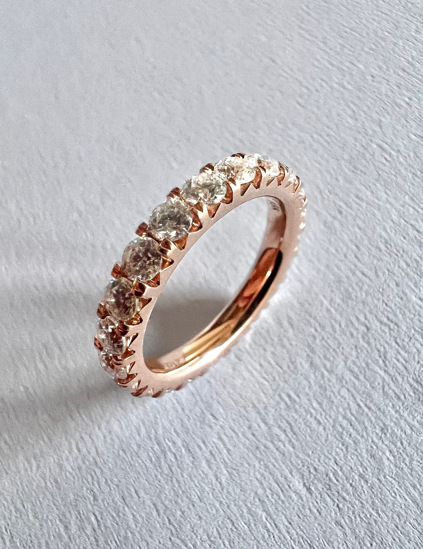 Eternity 3 mm brillante rosa 18 kt