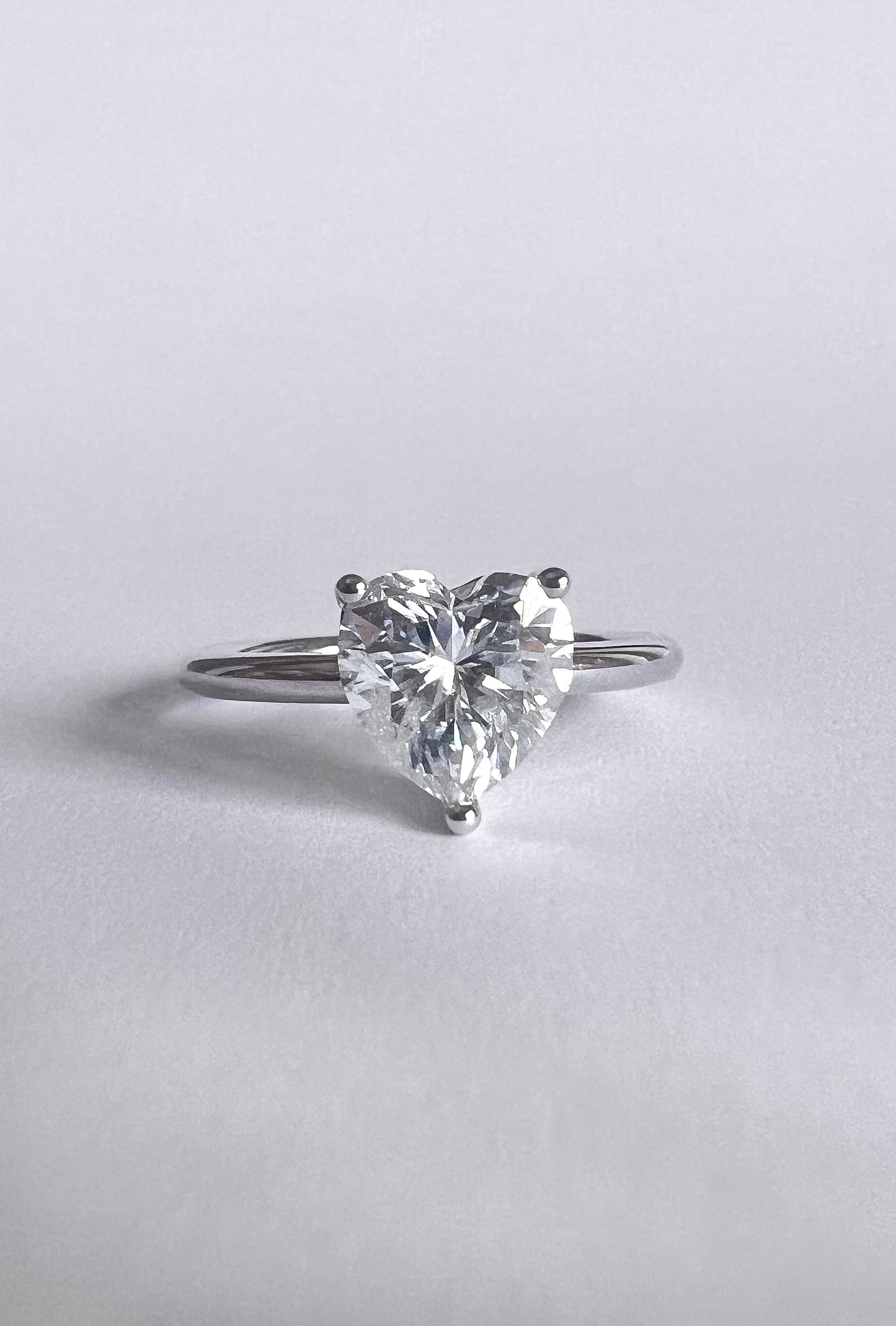Solitario Cuore 2 ct 18 kt
