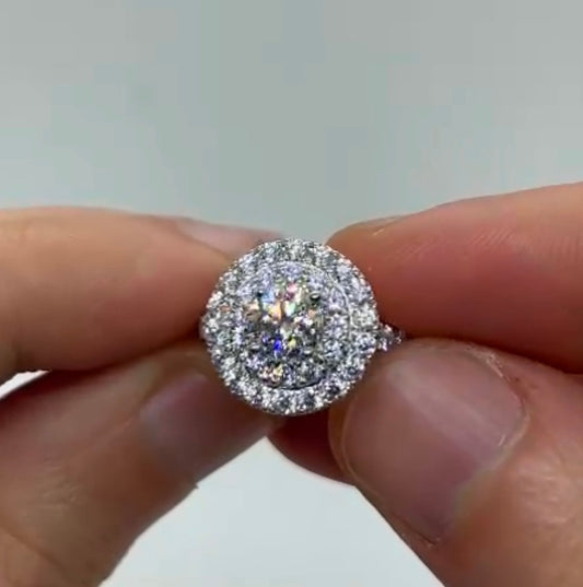 Anello a Spirale doppio contorno 18kt