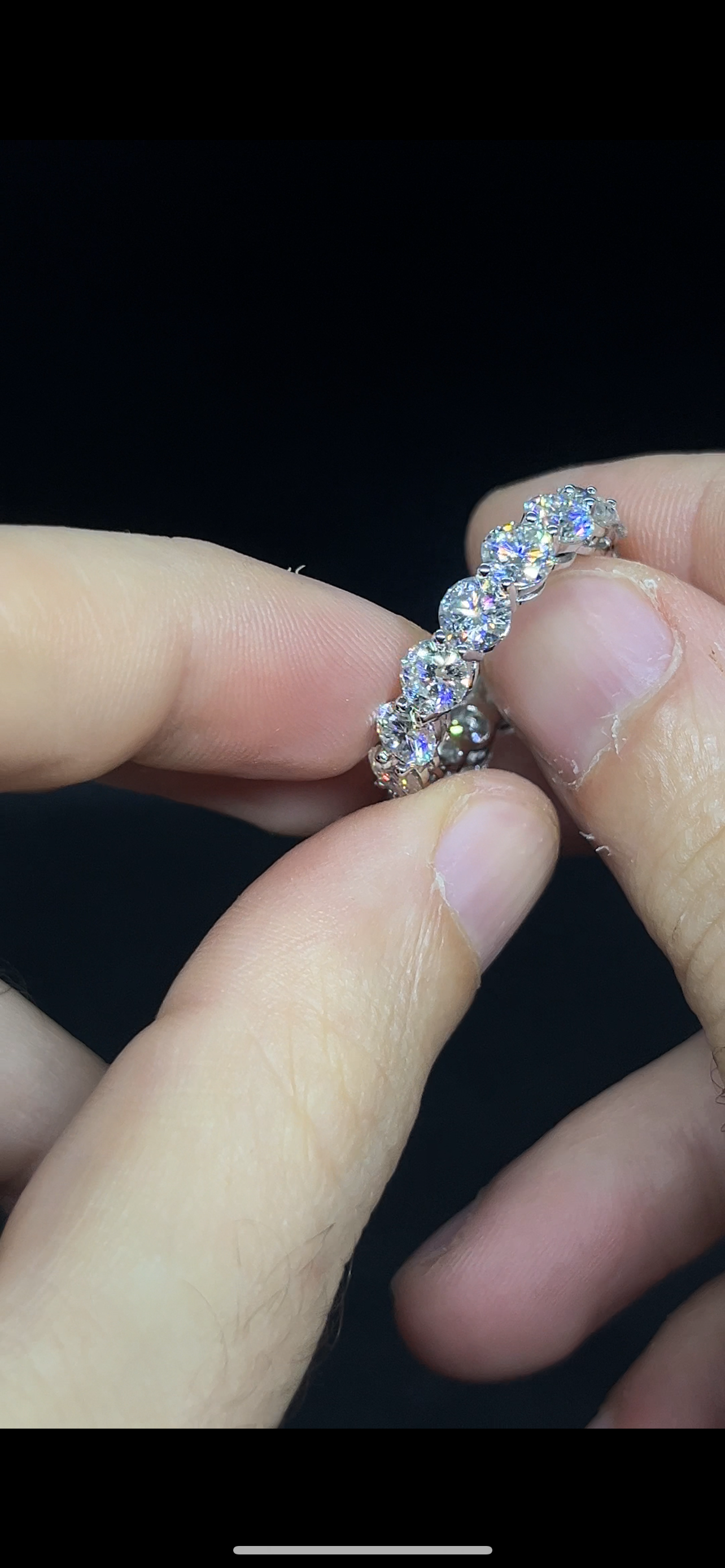 Eternity Brillante 0.5 ct cadauna oro 18 kt