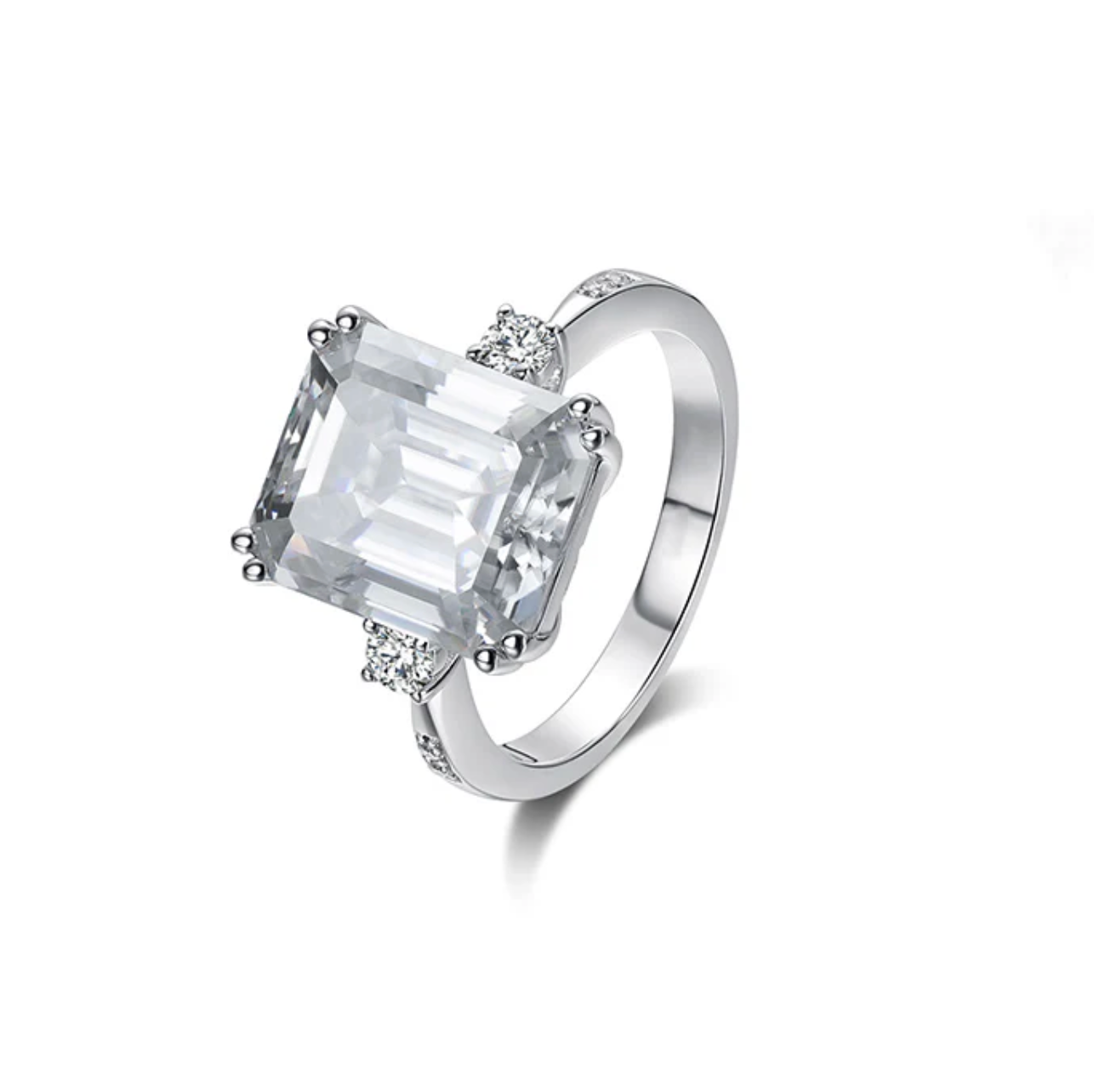 Solitario Smeraldo 4ct 18 kt