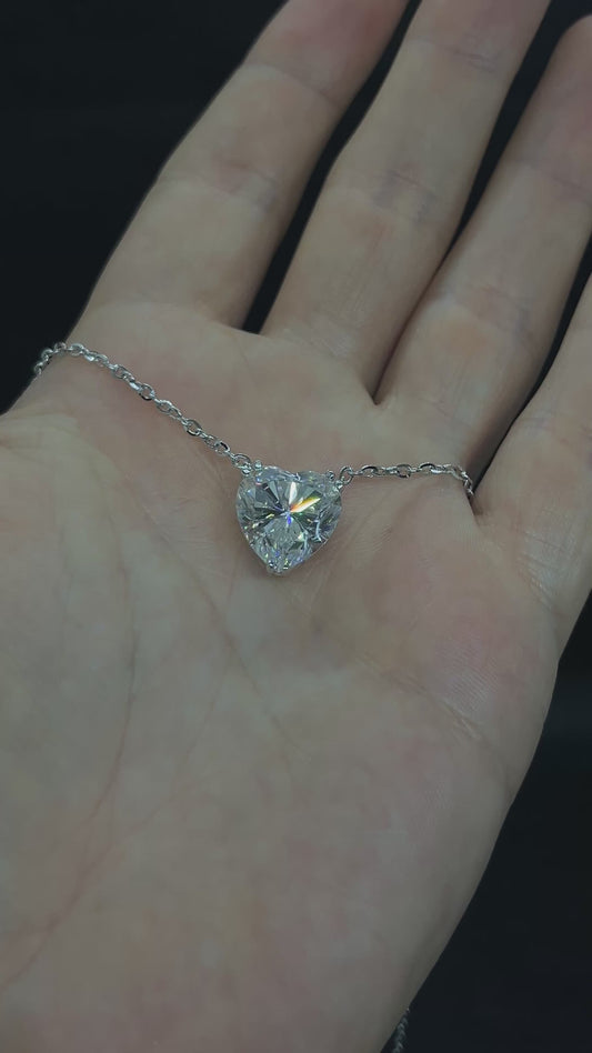 Collana cuore 8 ct oro 18 kt