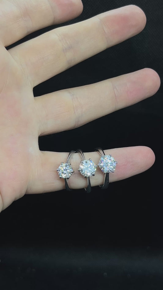 Solitari classici 1-1,5-2 ct oro 18 kt