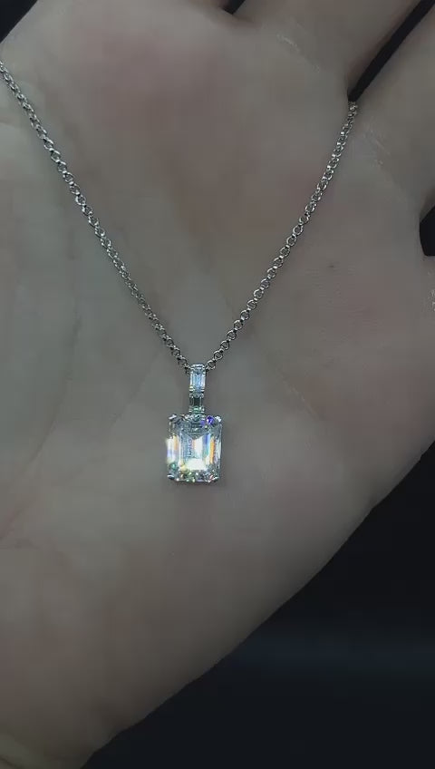 Collana smeraldo 3 ct + contorno